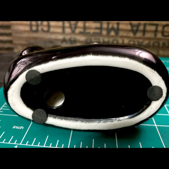 Vintage Haeger Style Black Cat | Gazing Bowl | Art Glass Cobalt Bowl - Picture 12 of 13